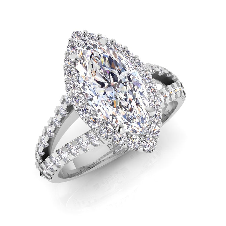 Halo Engagement Ring 586